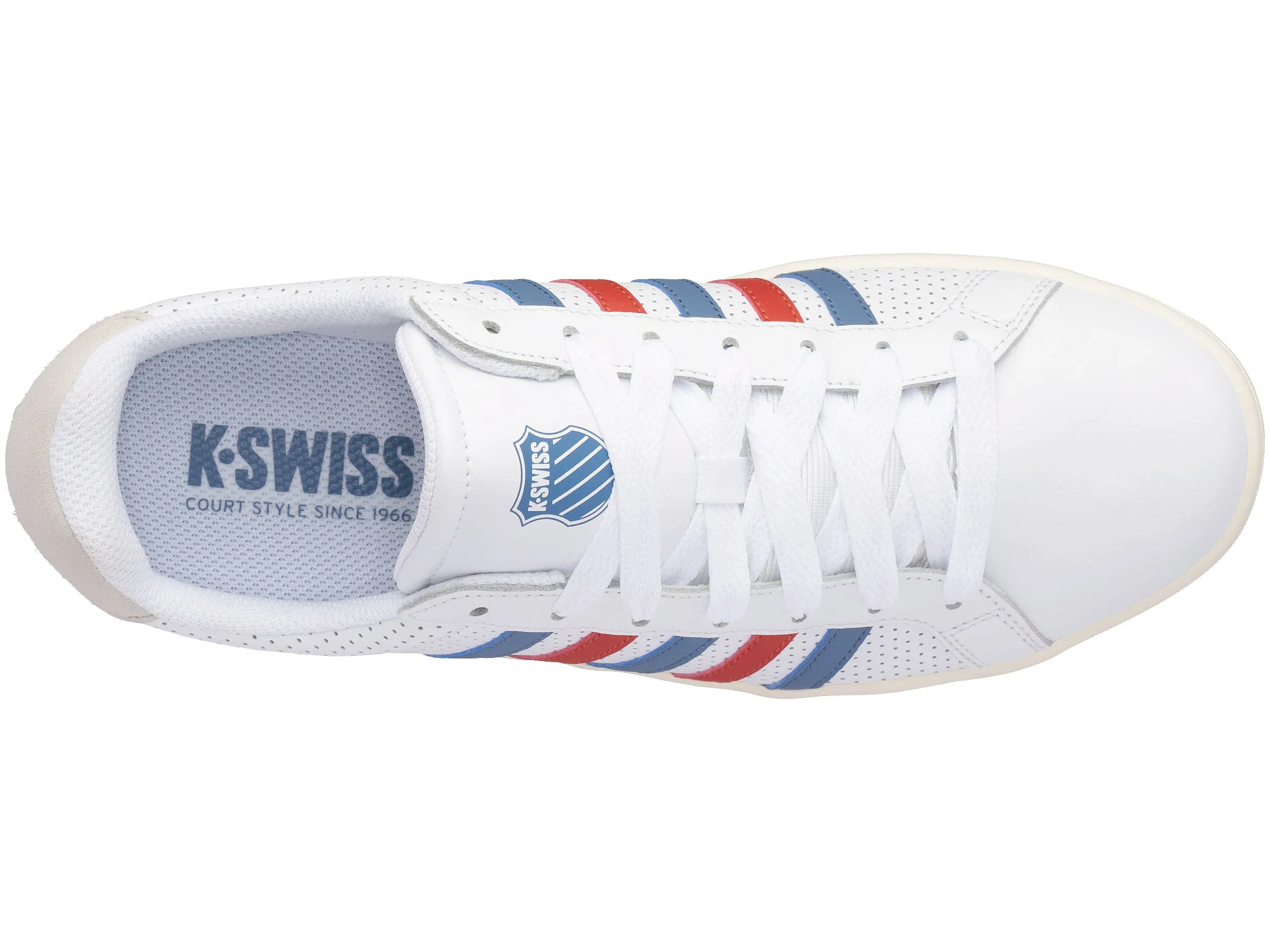 07011-953-M | COURT TIEBREAK | WHITE/BLUE HORIZON/RED CLAY/ANTIQUE WHITE