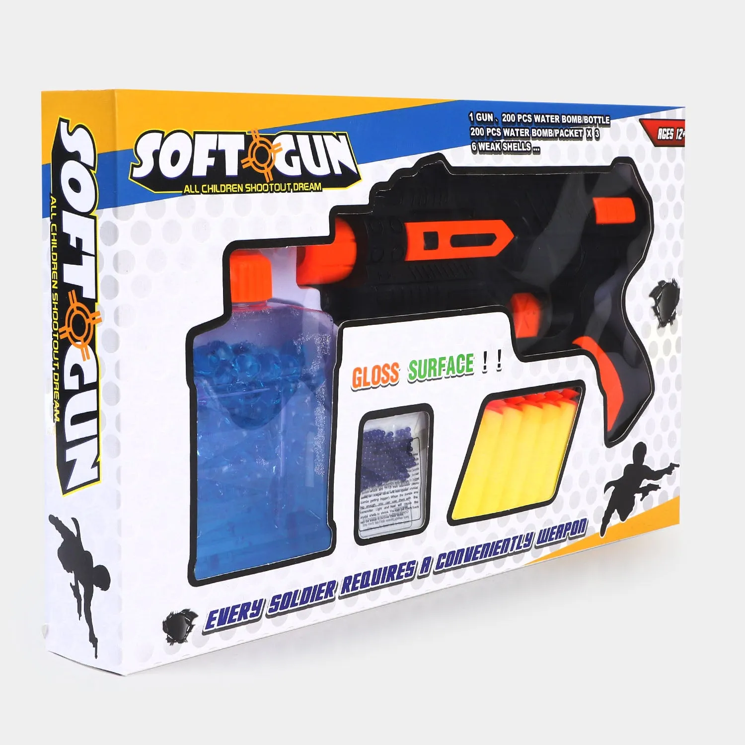 2 in 1 Water Balls & Soft Dart Target Toy