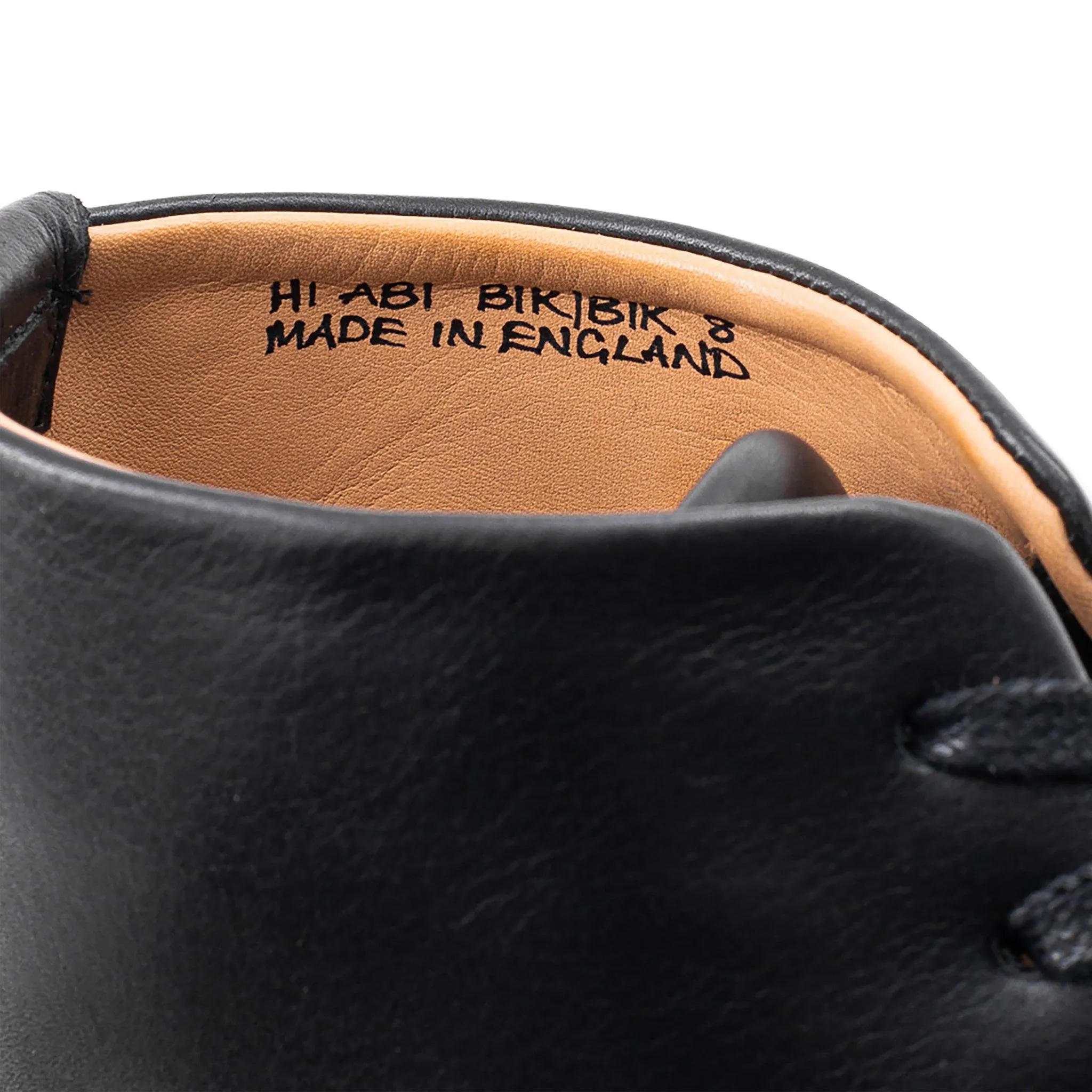 Abington Hi Toe Cap - All Black Calf