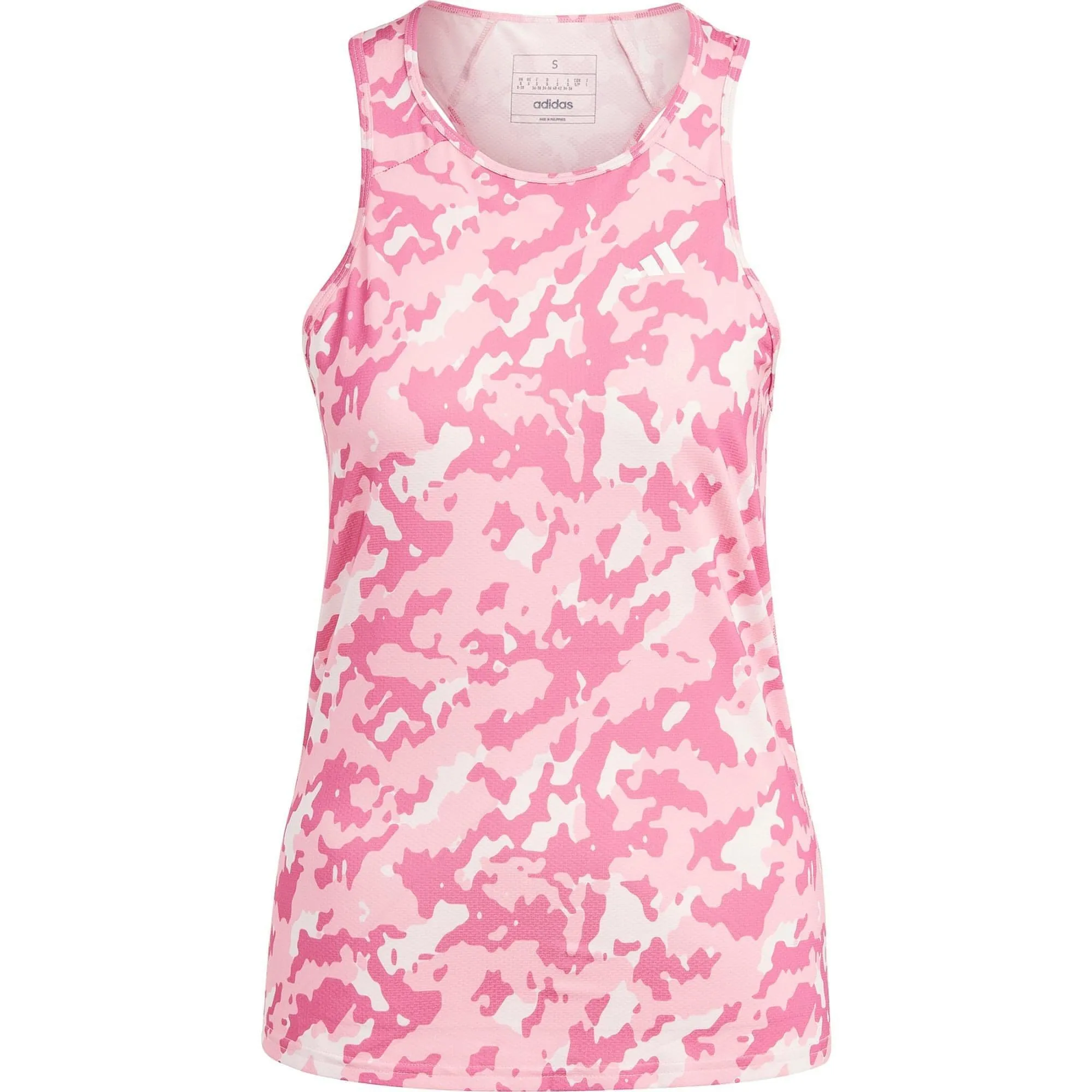 adidas Own The Run Womens Running Vest Tank Top - Pink