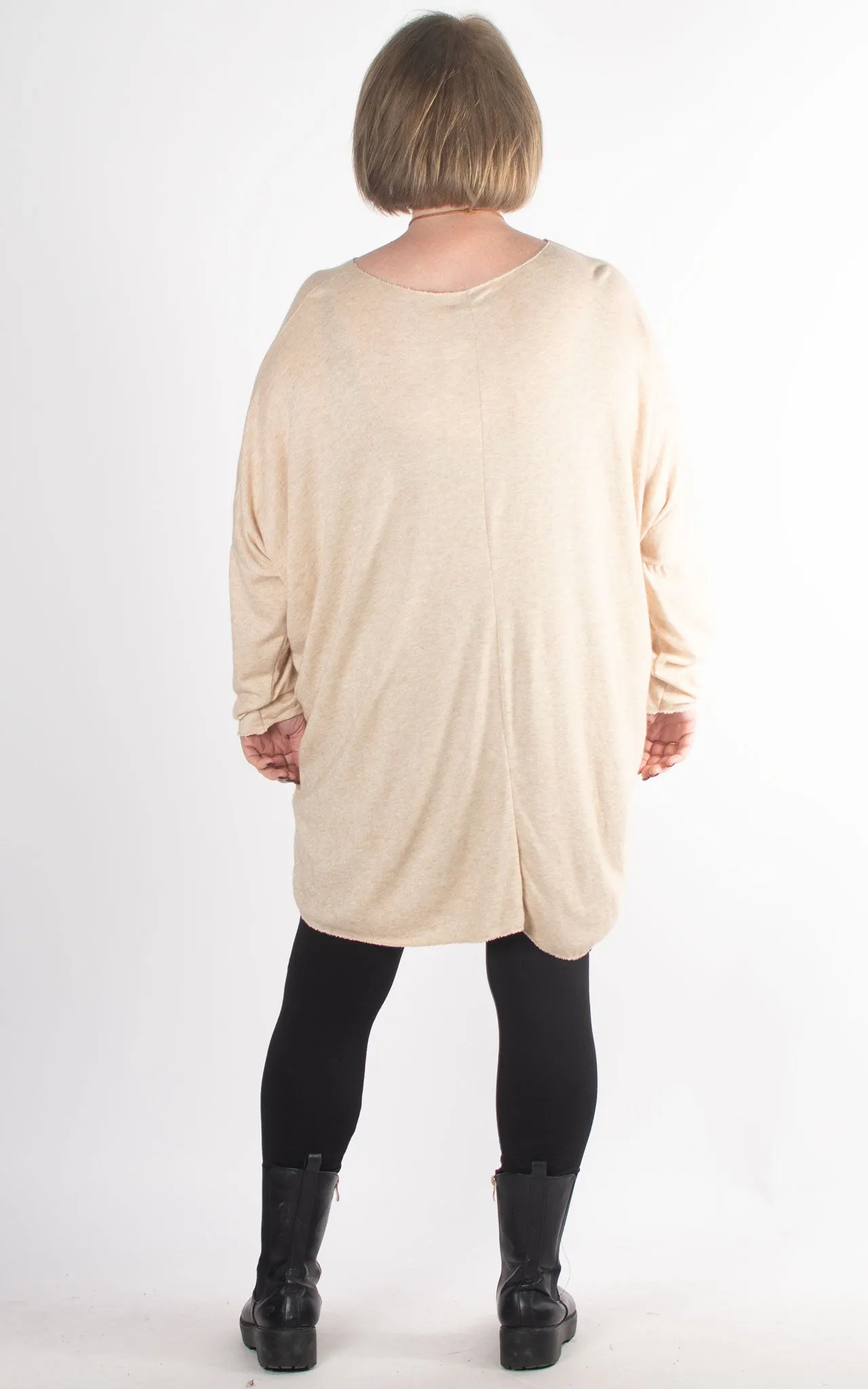 Amy Soft Knit Top | Beige