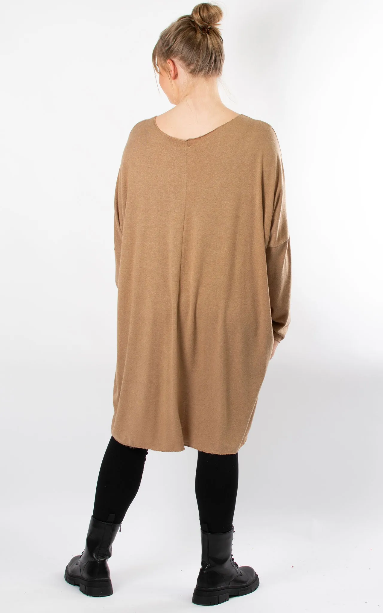 Amy Soft Knit Top | Star | Camel