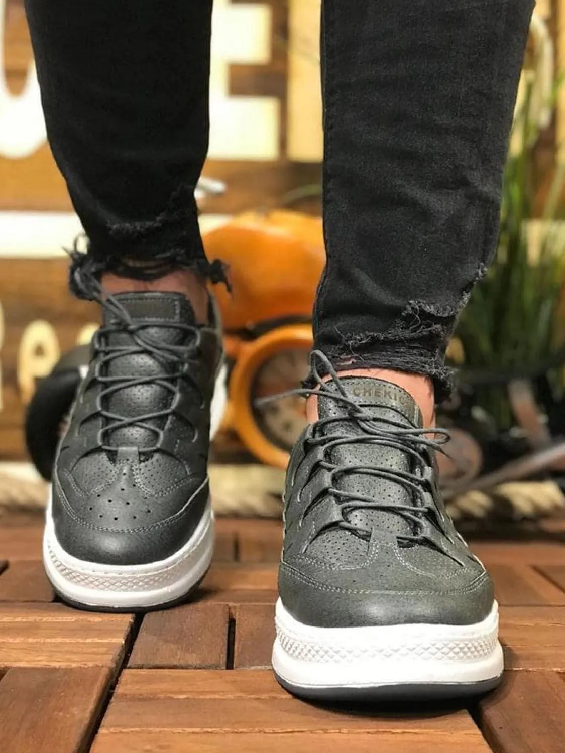 Anthracite Sneaker CH040 Streetwear Sneaker