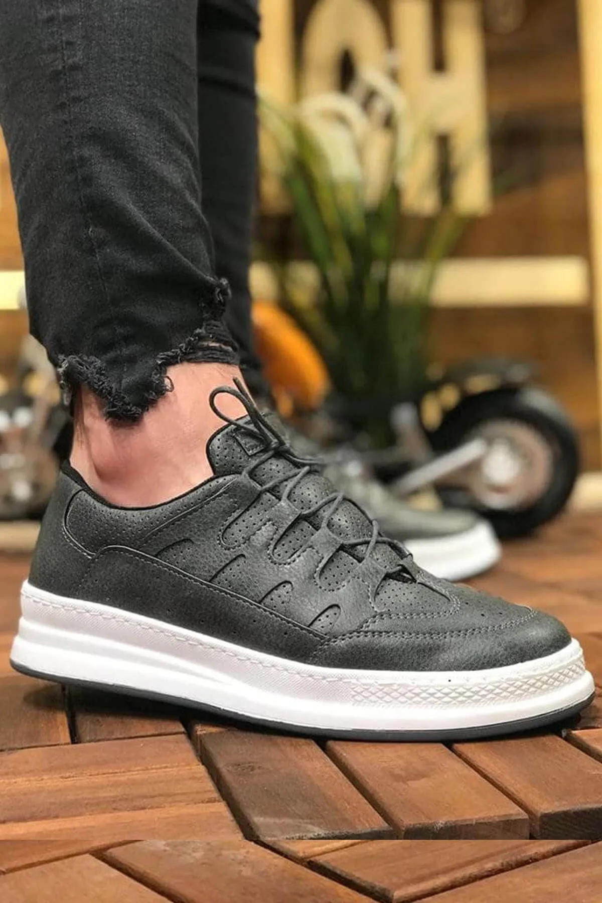 Anthracite Sneaker CH040 Streetwear Sneaker