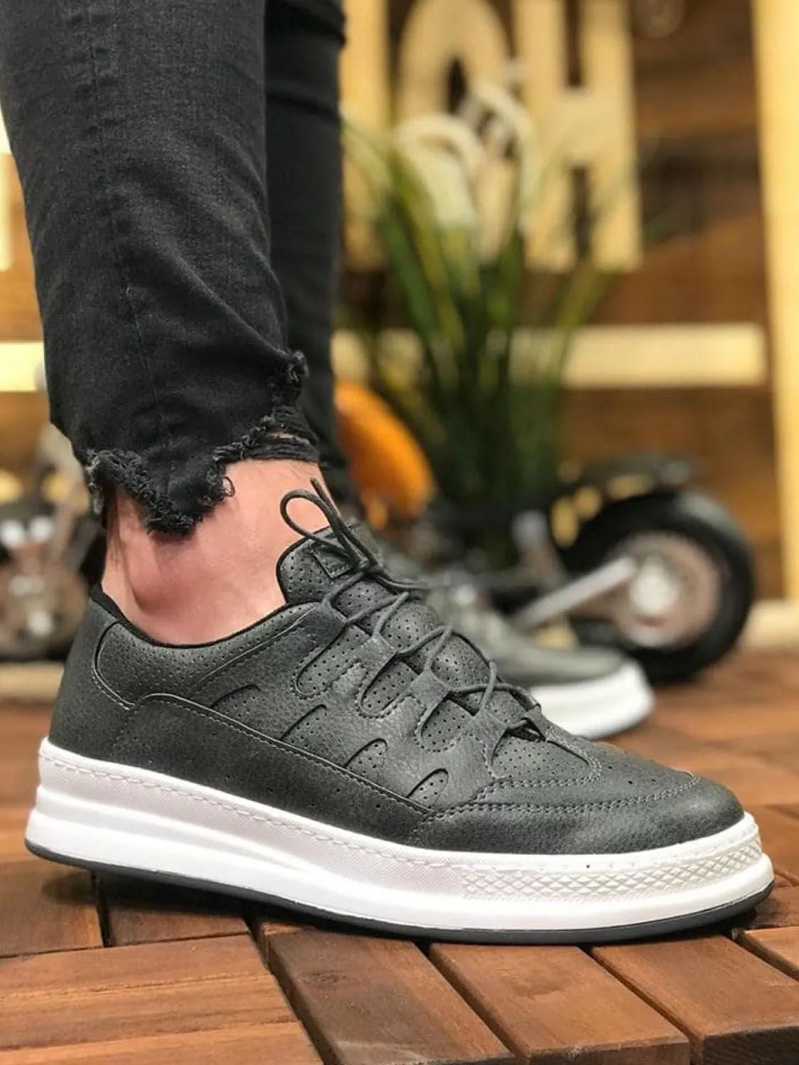 Anthracite Sneaker CH040 Streetwear Sneaker