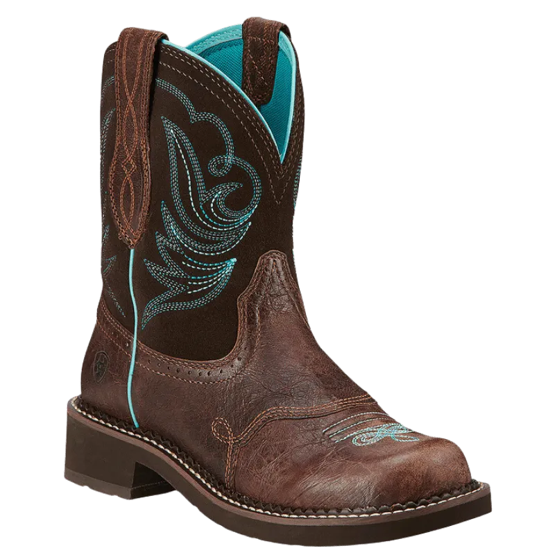 Ariat Women's Fatbaby Heritage Dapper Royal Chocolate Brown Western Boots 10016238