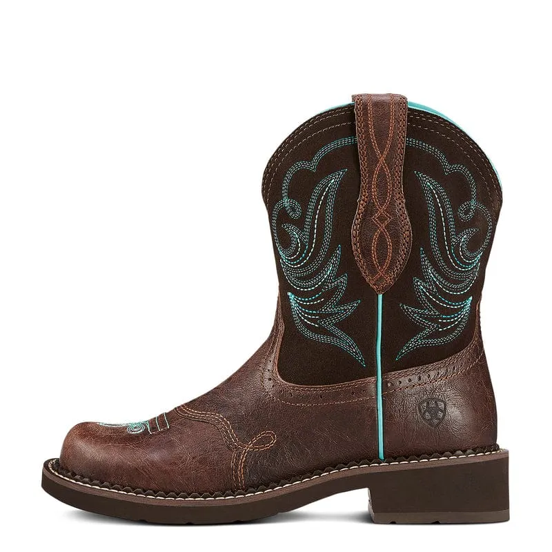 Ariat Women's Fatbaby Heritage Dapper Royal Chocolate Brown Western Boots 10016238