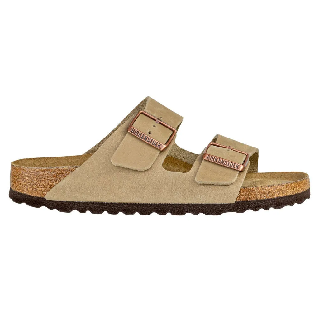 Arizona Oiled Nubuck Leather Unisex Slide Sandals