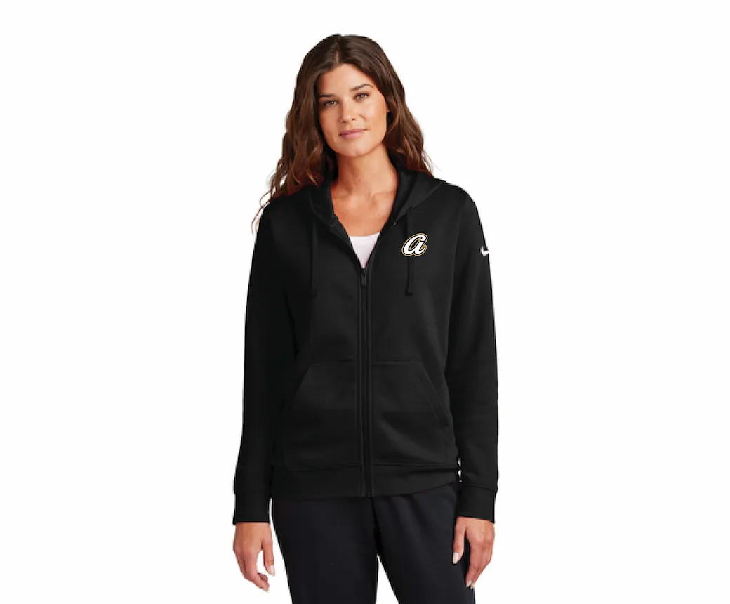 Aspire Softball "A" Nike Ladies Full-Zip Fleece Hoodie