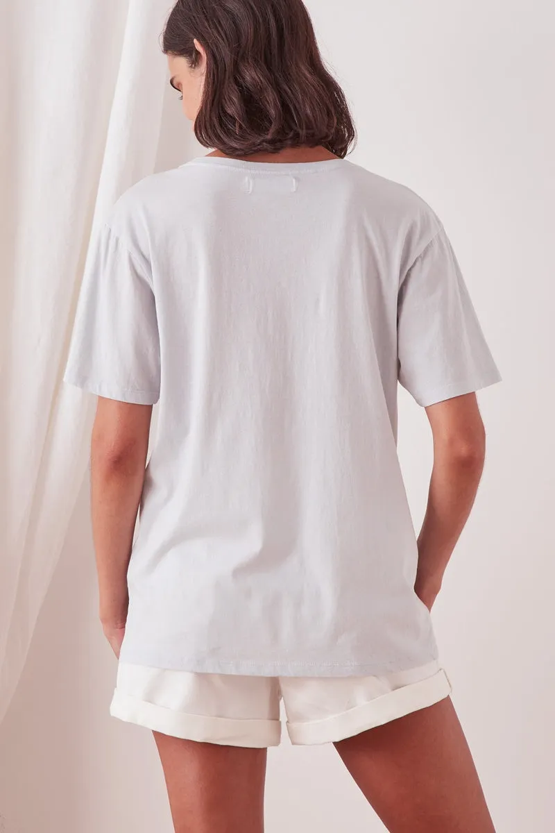 Assembly Label - Logo Cotton Crew Tee - Seamist / White