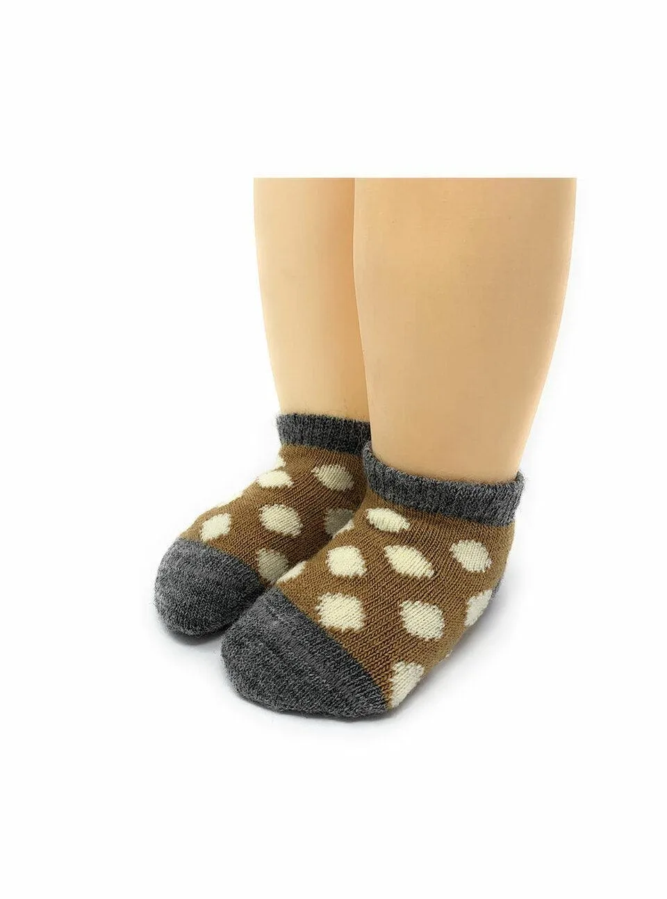 Baby Alpaca "Spot-On"  Infant & Toddler Ankle Socks