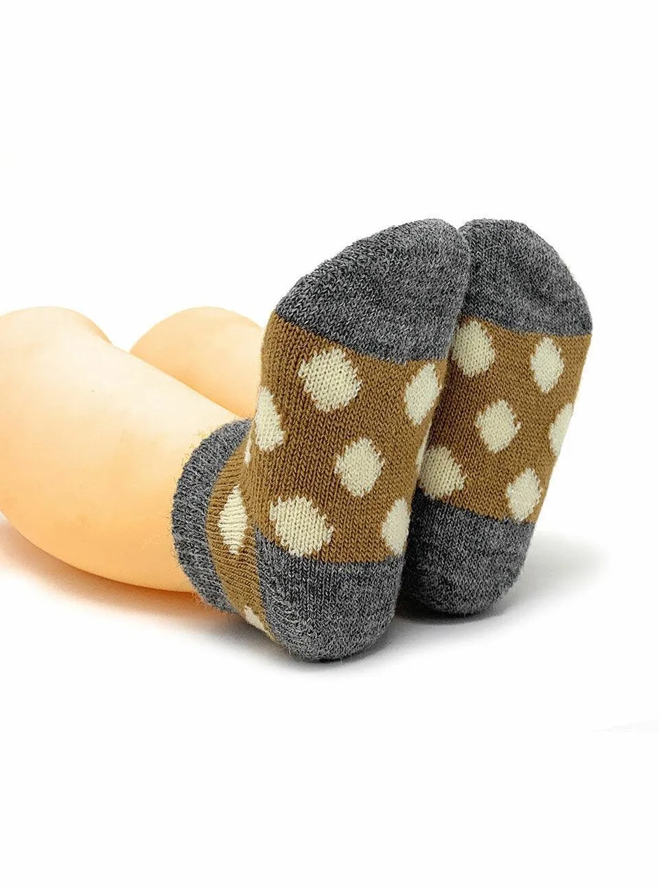 Baby Alpaca "Spot-On"  Infant & Toddler Ankle Socks