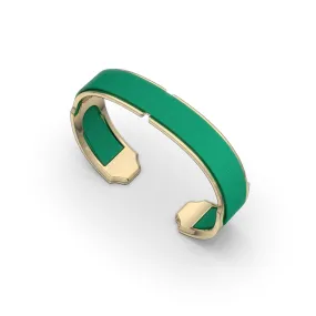 Bare Silk Cuff - Python Green