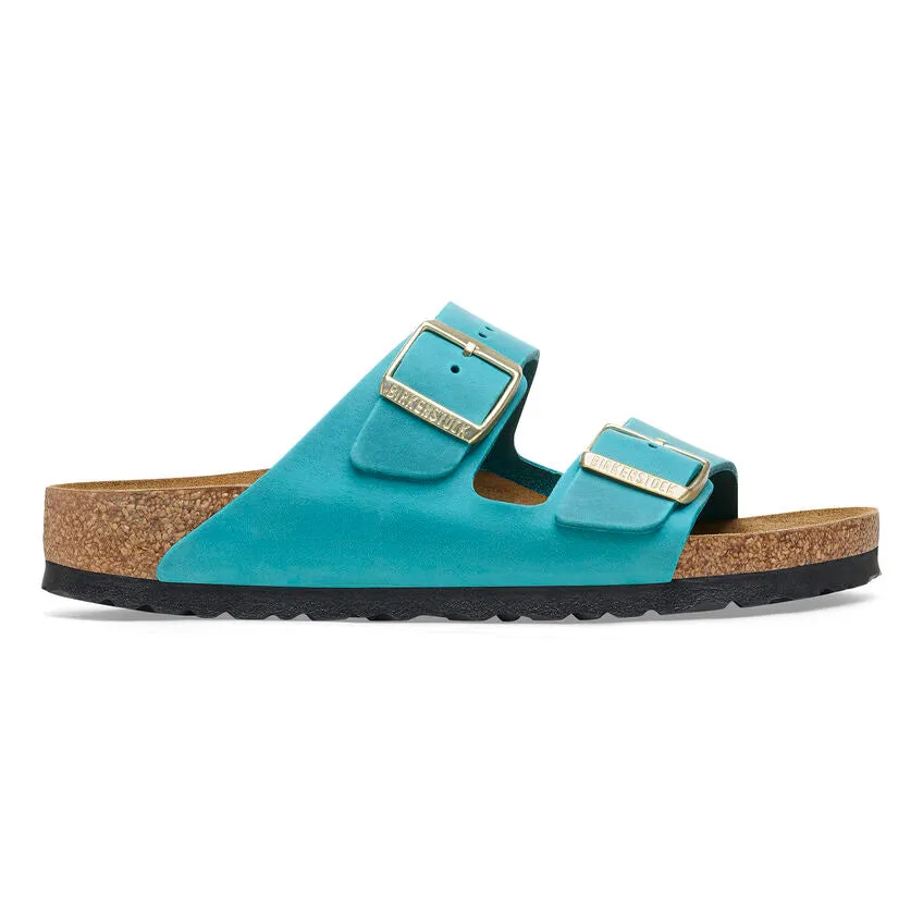 Birkenstock arizona oiled full grain leather n1026537 biscay bay turquoise