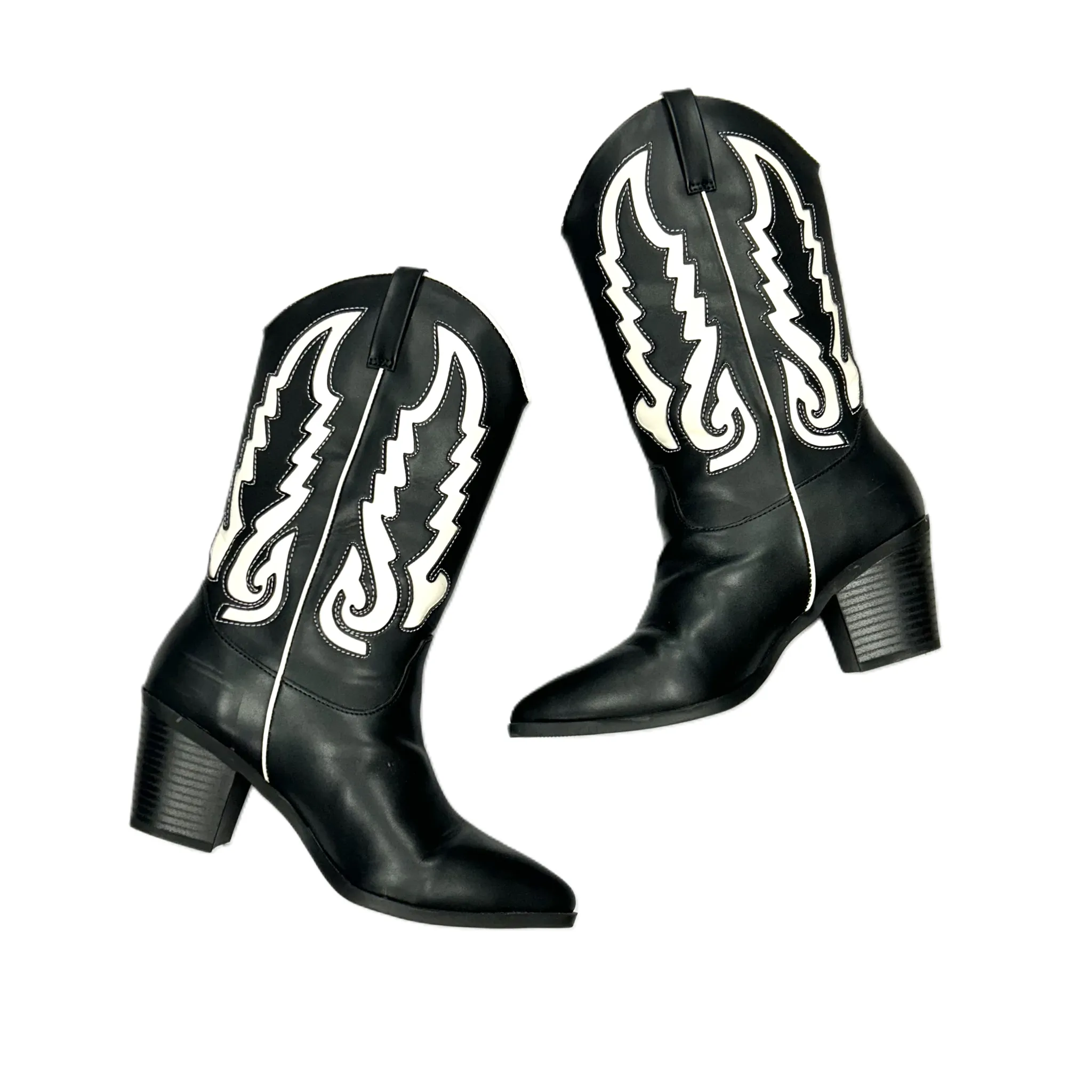 Black & White Boots Western By Altard State, Size: 6