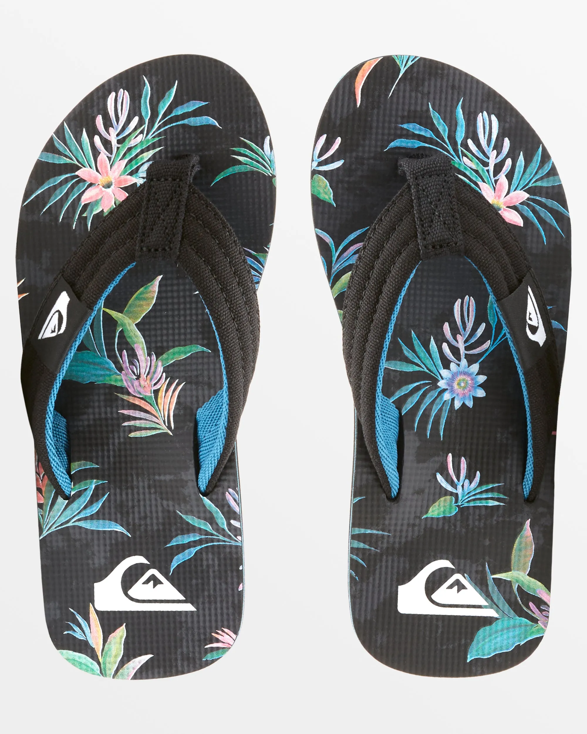 Boys 8-16 Molokai Layback Sandals - Black/Green/Black