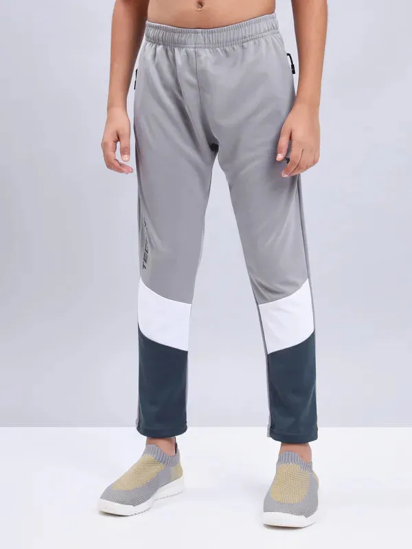 Boys Colorblock Slim Fit Trackpants with TECHNO GUARD