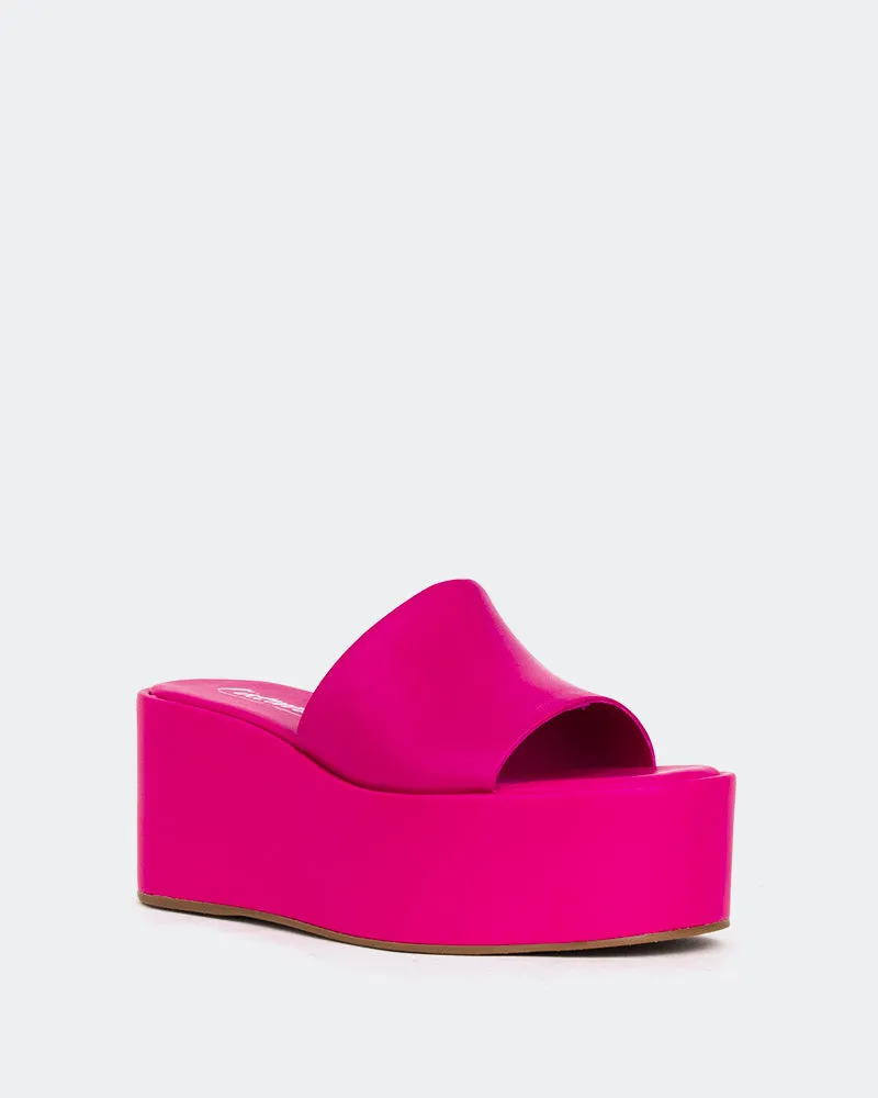 Cathedral, Fucshia Leather/Cuir Fucshia