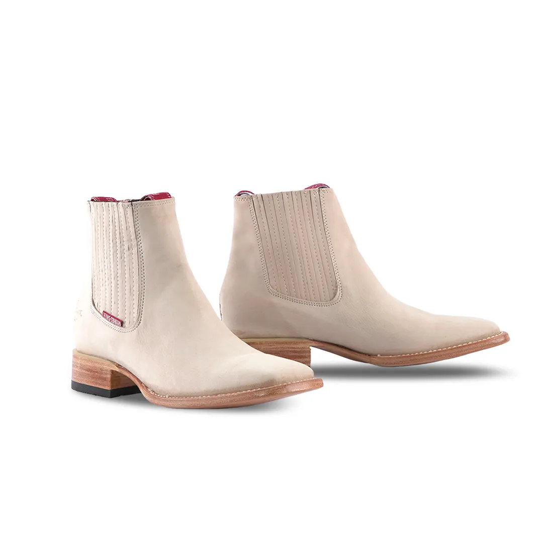 Chelsea Boot Square Toe Nobuck Perla E1200