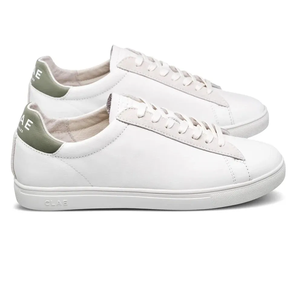 CLAE BRADLEY WHITE LEATHER TEA