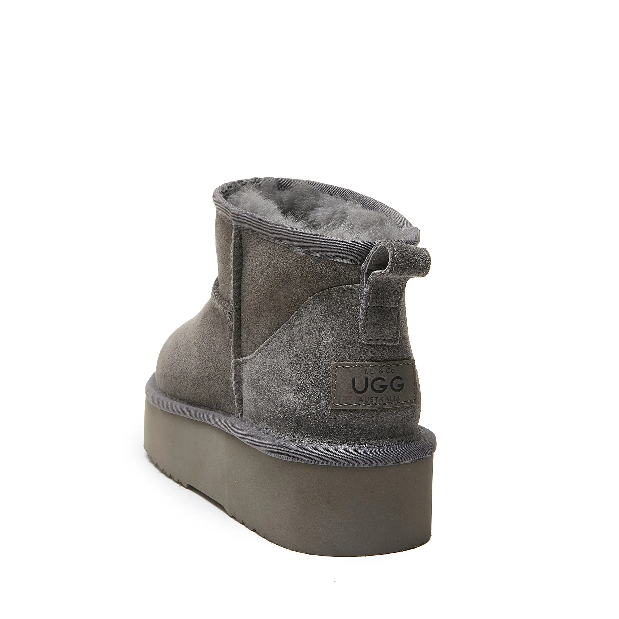 Classic Ultra Mini Platform Ugg - 4cm High Platform Short Boot - 100% A-Grade Double Face Australian Sheepskin