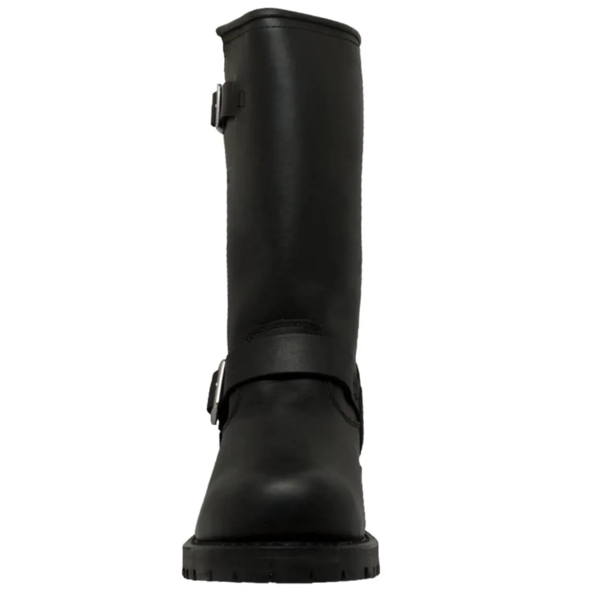 Daniel Smart Black Engineer Soft Leather Boots