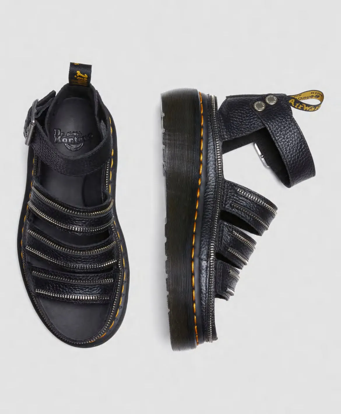 Dr.Martens Sandalen Clarissa II Quad Black Milled Nappa 30733001