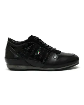 ENRICO COVERI Leather Black Lo