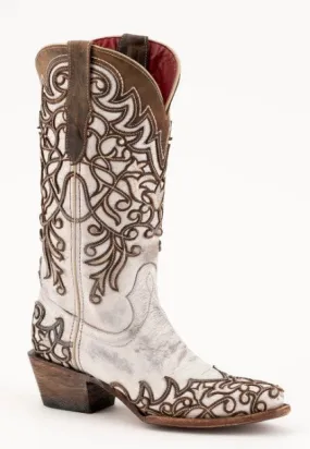 Ferrini Ladies Ivy Handcrafted Two Tone Cowboy Boots