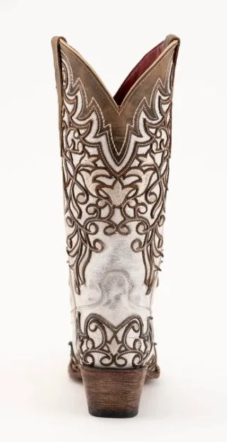 Ferrini Ladies Ivy Handcrafted Two Tone Cowboy Boots