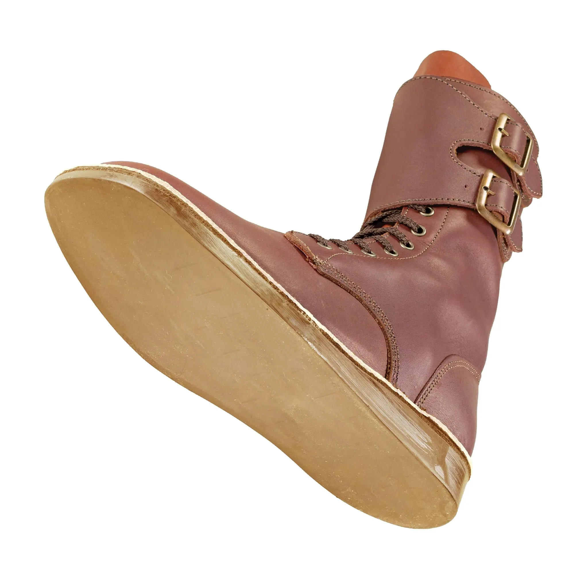 Full Combat Waxi Boot, Cognac Brown