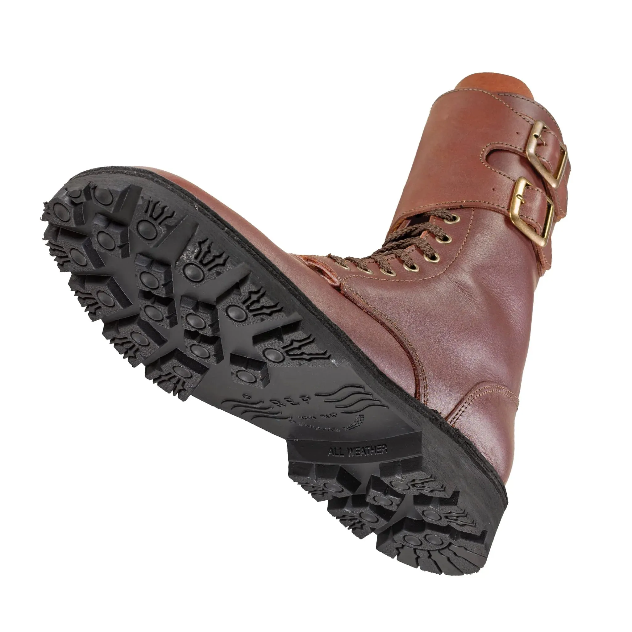 Full Combat Waxi Boot, Cognac Brown