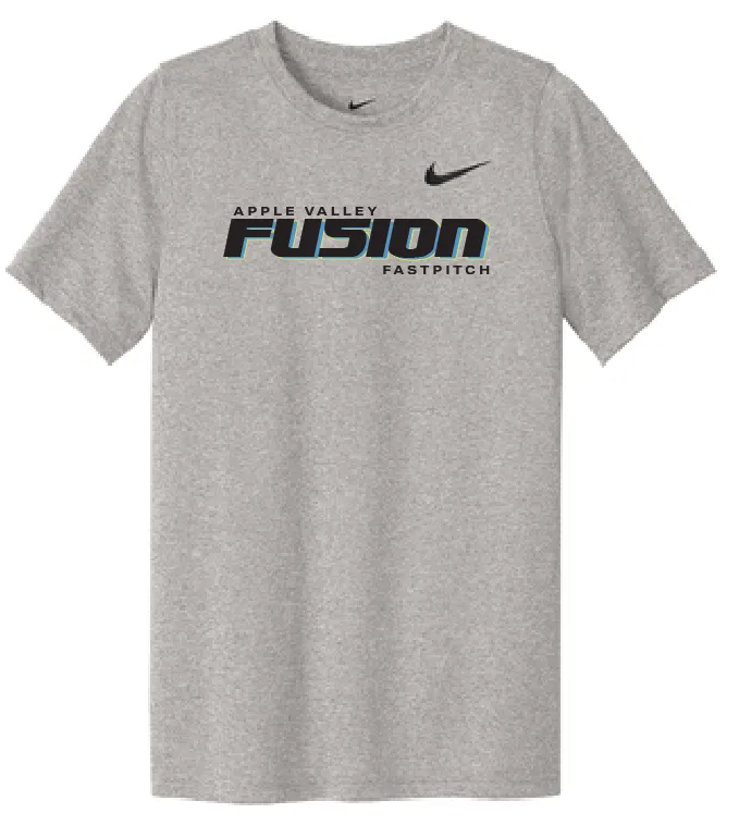 Fusion Fastpitch - NIKE Dri-Fit Short Sleeve T-Shirt - Carbon Heather