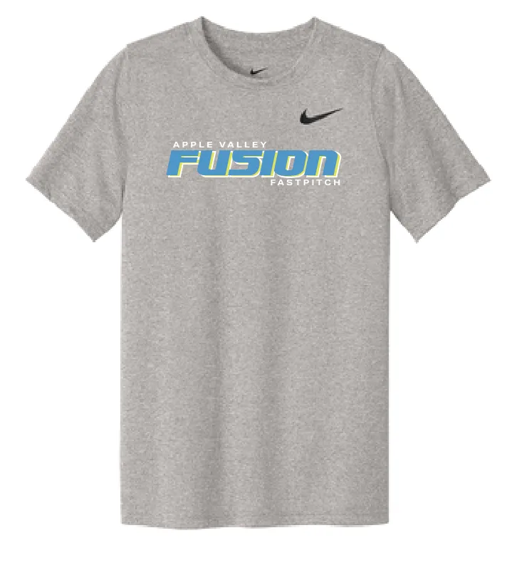 Fusion Fastpitch - NIKE Dri-Fit Short Sleeve T-Shirt - Carbon Heather