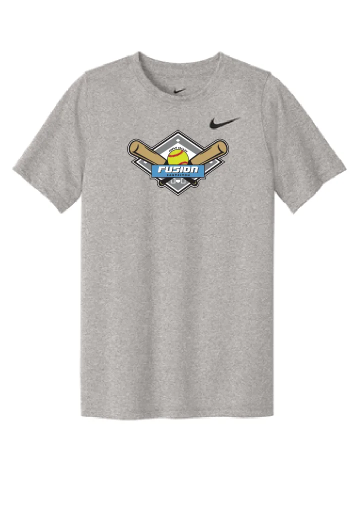 Fusion Fastpitch - NIKE Dri-Fit Short Sleeve T-Shirt - Carbon Heather