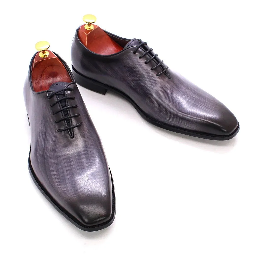 Genuine leather men dress shoes & oxford shoes fashion high quality gentleman shoes for business and party