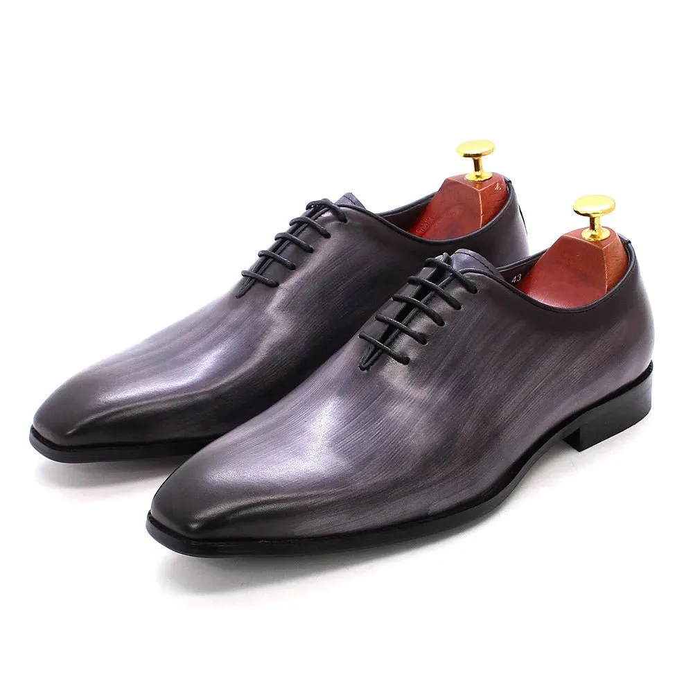 Genuine leather men dress shoes & oxford shoes fashion high quality gentleman shoes for business and party