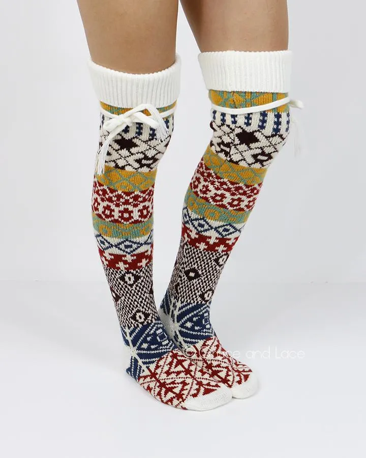 Grace & Lace Alpine Thigh High Boot Socks