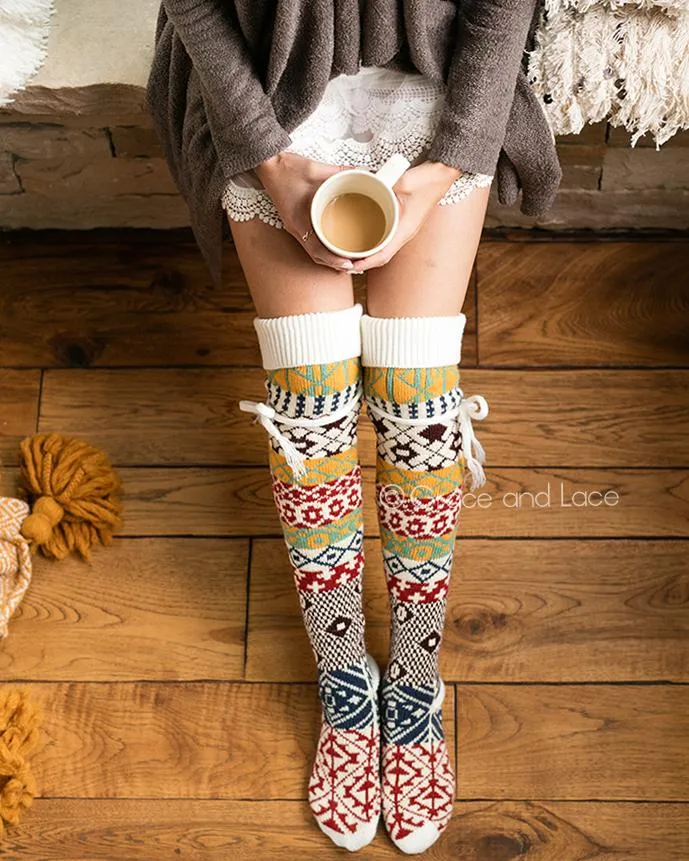 Grace & Lace Alpine Thigh High Boot Socks