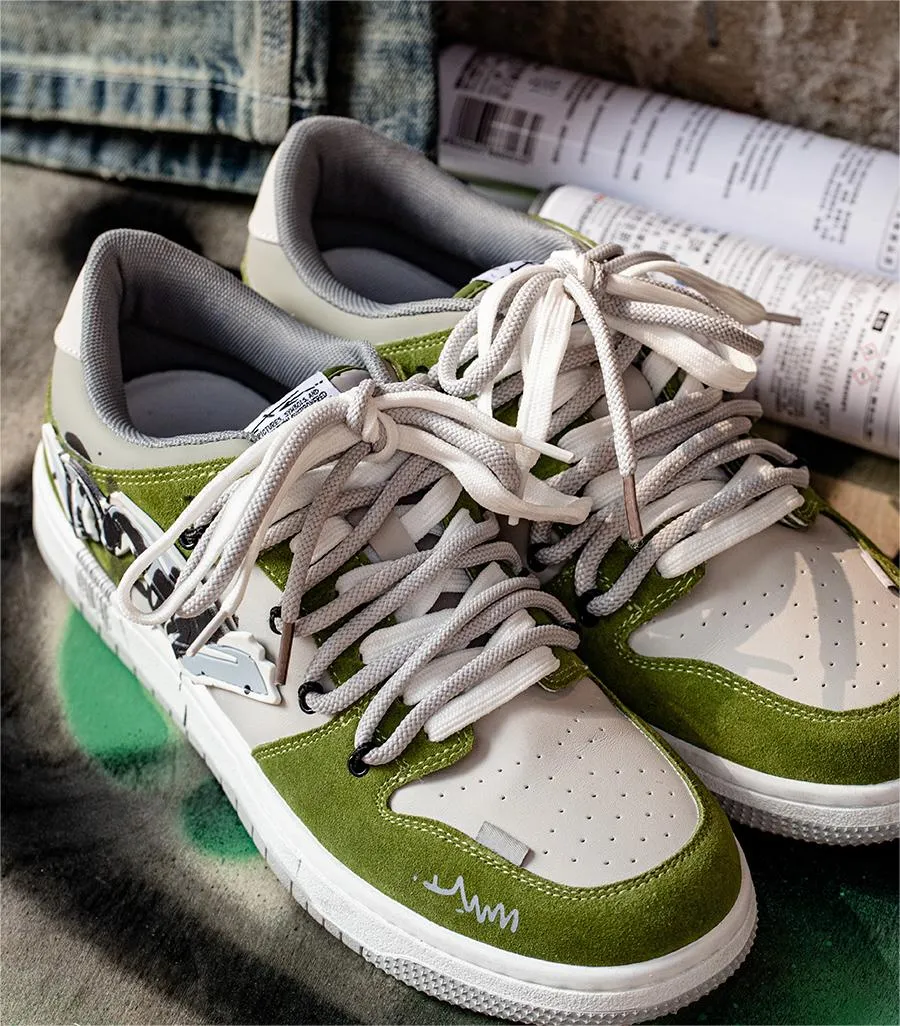 Graffiti | Green Sneakers