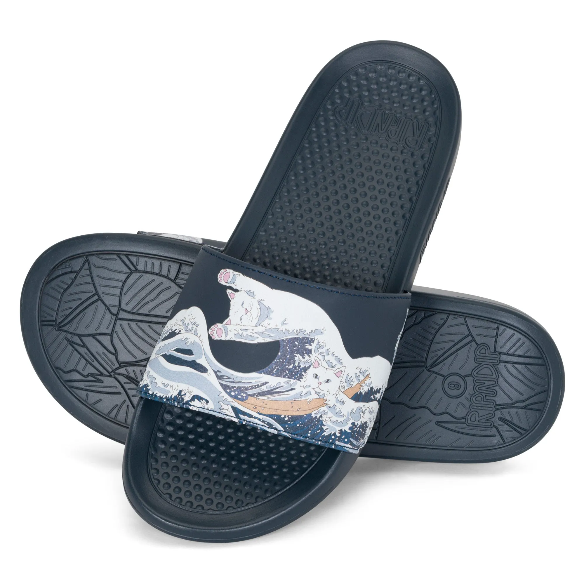 Great Wave Slides (Navy)