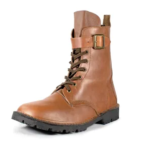 Half Combat Waxi Boot, Tan