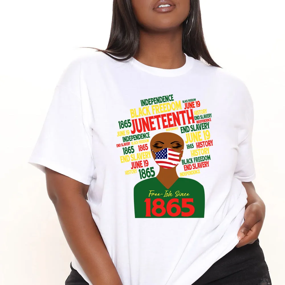 Juneteenth Flag Mask TShirt