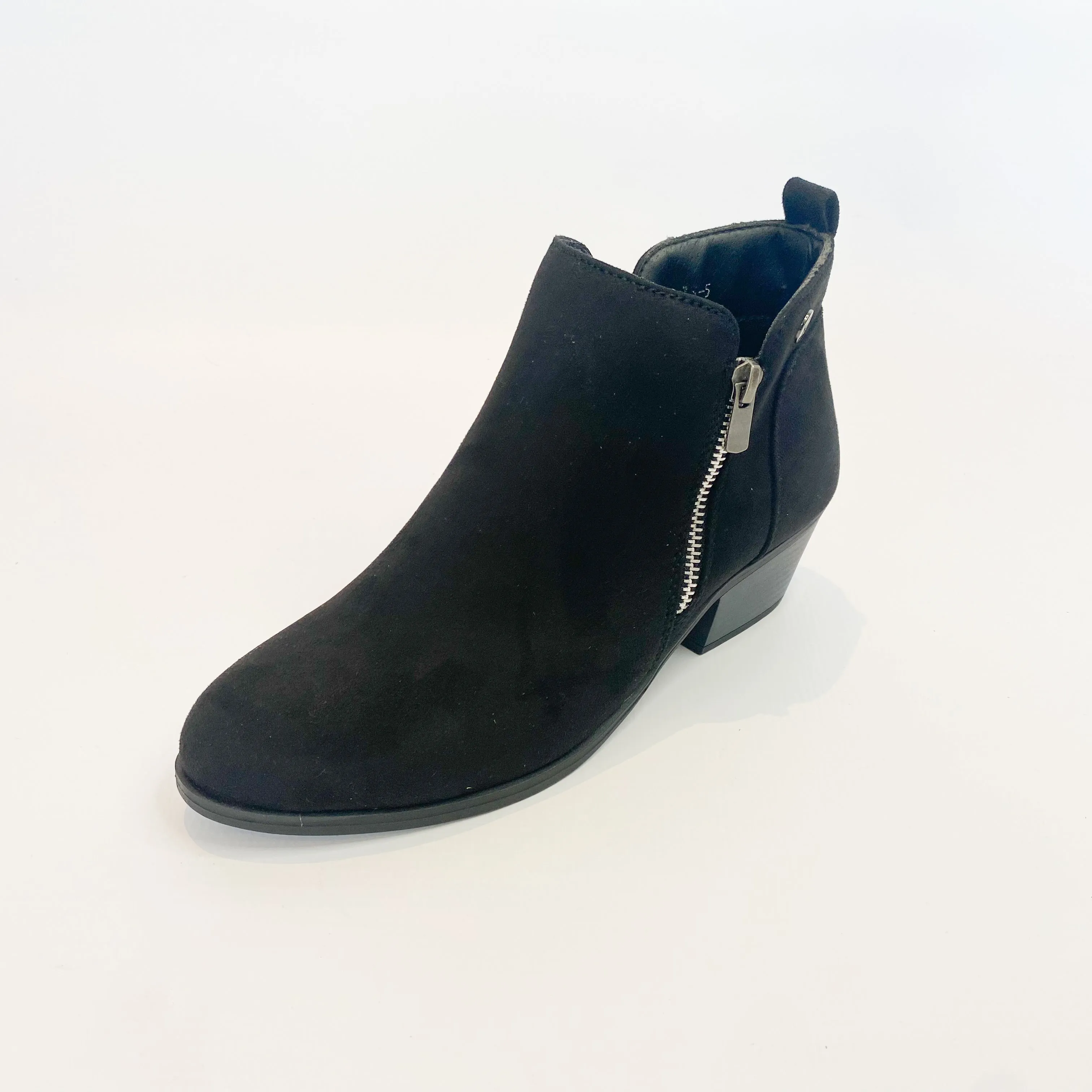 KG black suede zide zip boot