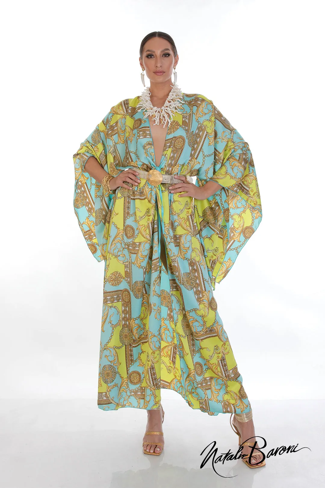 Long Silk Kimono - Murano