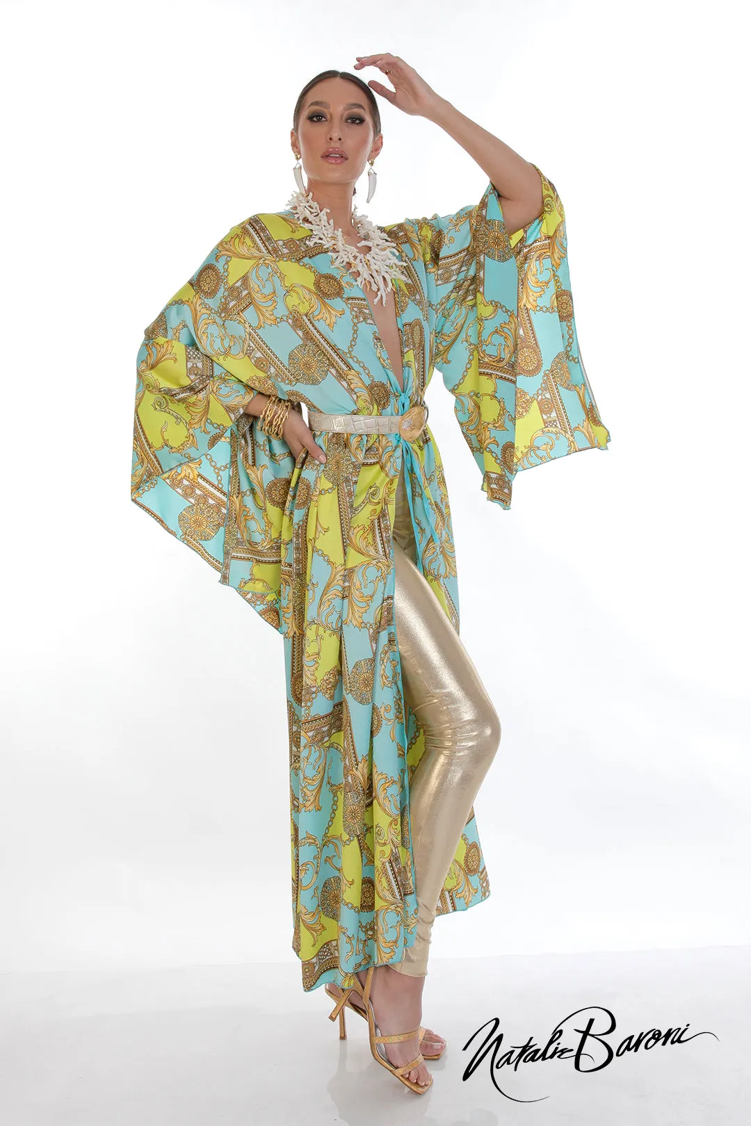 Long Silk Kimono - Murano