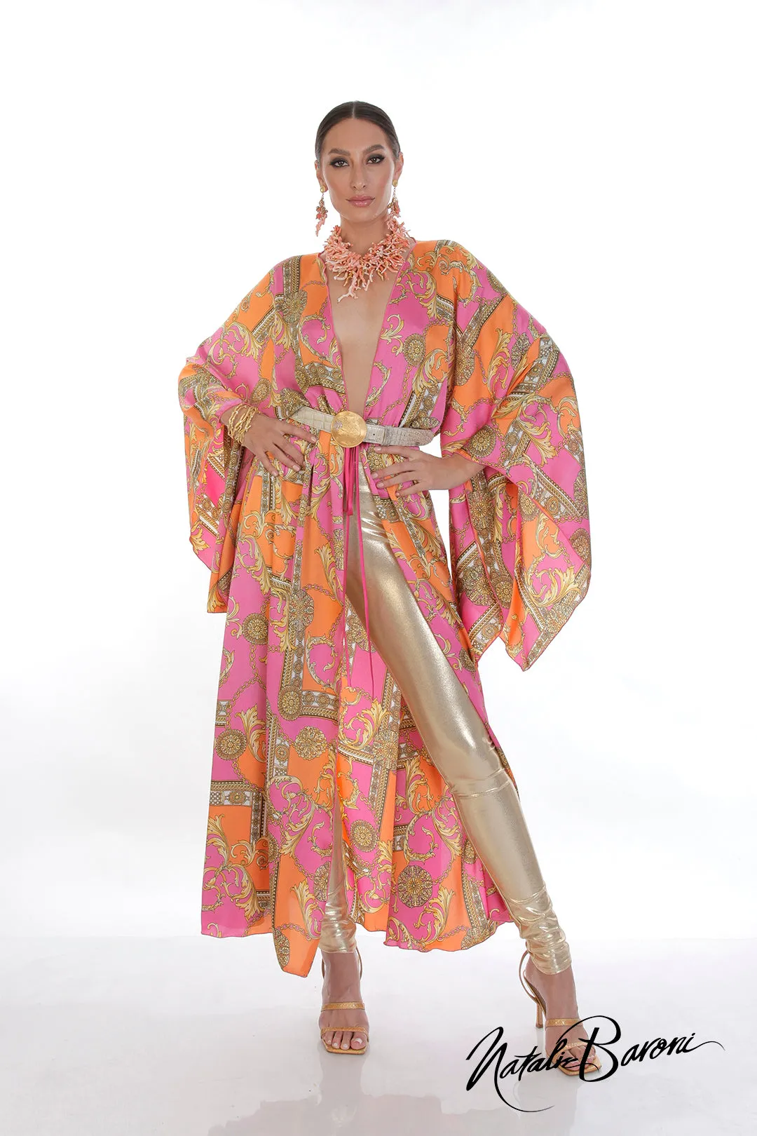 Long Silk Kimono - Murano