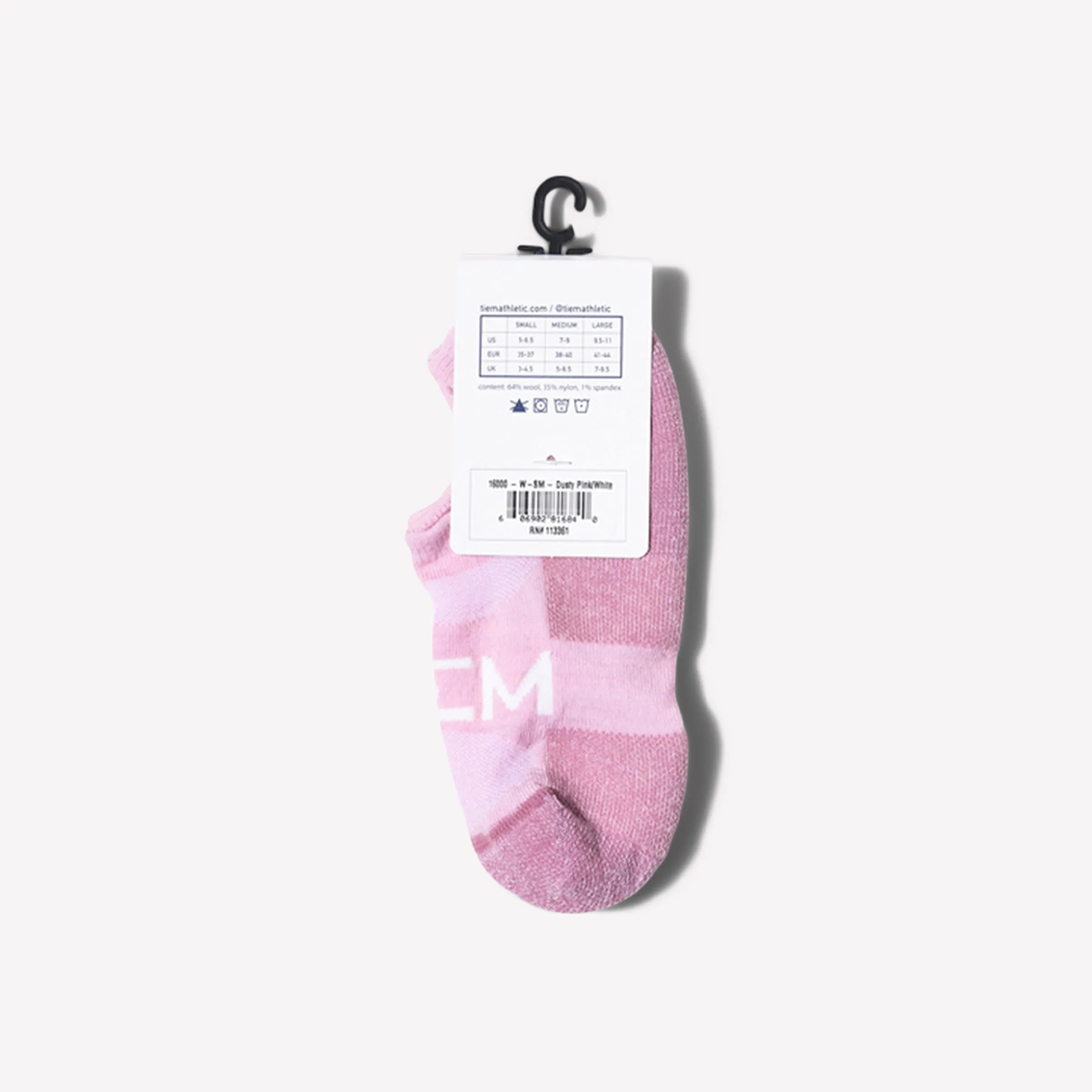 Low-cut Performance Wool Socks - Dusty Pink/White