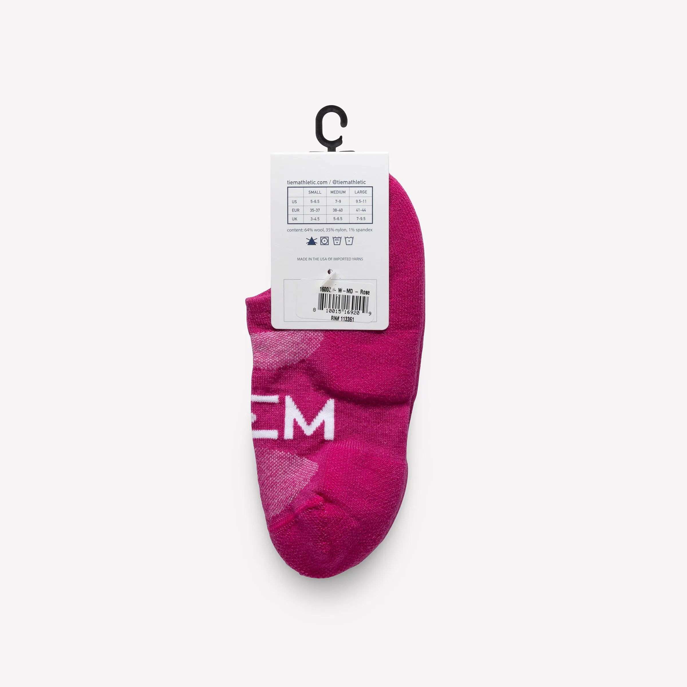 Low-cut Performance Wool Socks - Rose/White