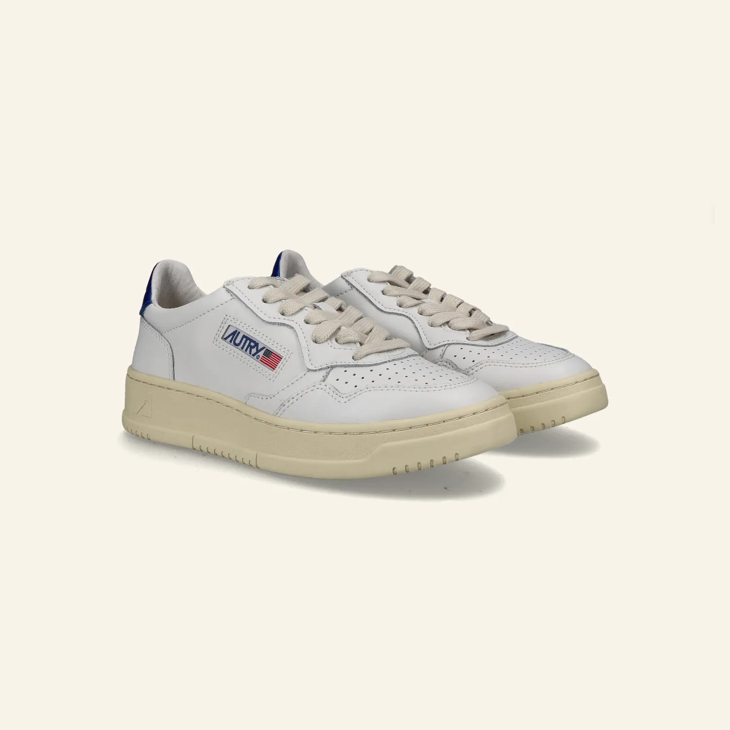 LOW SNEAKER 80's |  White/ Blue